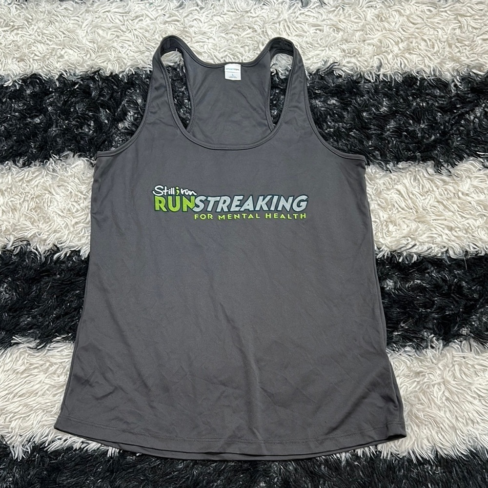 Still ; Run Gray Run Streaking Women's Tank Top/Singlet, Large